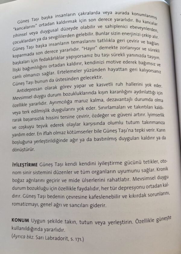 Güneş Taşı Doğal Kesim Gümüş Doğal Taş Kolye - Görsel 3